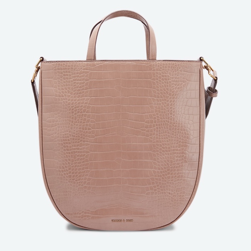 Charles & Keith Purse with Adjustable Strap. Mauve